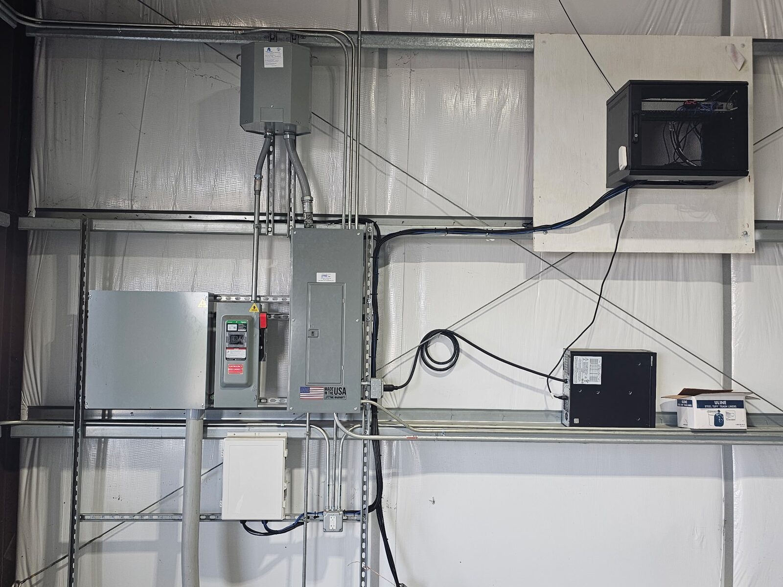 Rice Tec greenhouse electrical project photo 1